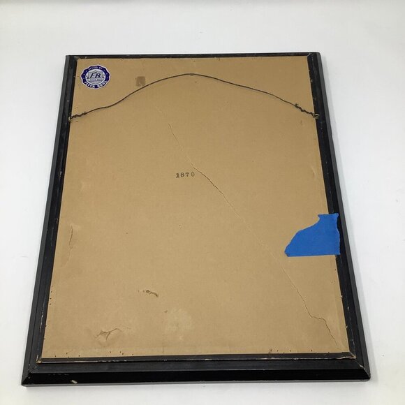 Framed art print Colonial Williamsburg watercolor John Haymson gold frame 14x17 - Picture 4 of 6